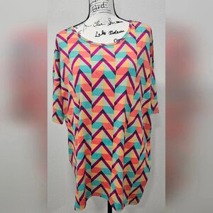 LuLaRoe Women's Irma High Low Tunic Blouse Size Large NWT